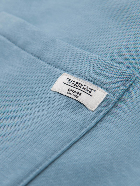 Ombre Clothing Svetlomodre moške trenirke Ombre oblačila