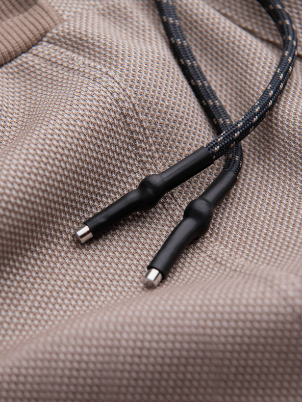 Ombre Clothing Svetlo rjave moške trenirke Ombre Clothing