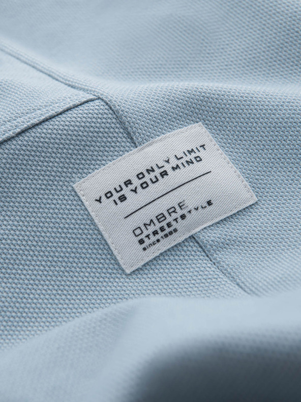 Ombre Clothing Svetlomodre moške trenirke Ombre oblačila