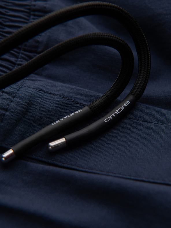 Ombre Clothing Temno modre moške tovorne jogger hlače Ombre Clothing