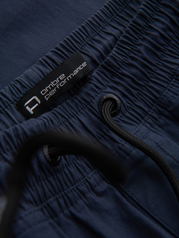 Ombre Clothing Temno modre moške tovorne jogger hlače Ombre Clothing