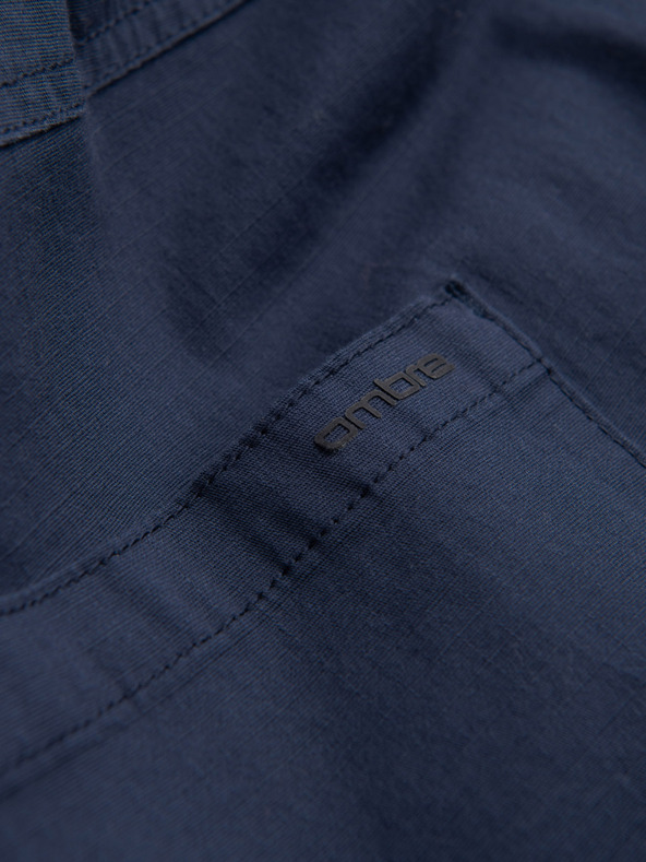 Ombre Clothing Temno modre moške tovorne jogger hlače Ombre Clothing