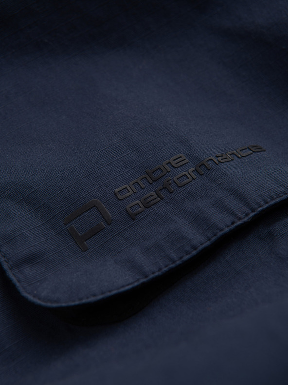 Ombre Clothing Temno modre moške tovorne jogger hlače Ombre Clothing