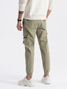 Ombre Clothing Kaki moške tovorne jogger hlače Ombre Clothing