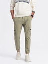 Ombre Clothing Kaki moške tovorne jogger hlače Ombre Clothing