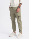Ombre Clothing Kaki moške tovorne jogger hlače Ombre Clothing