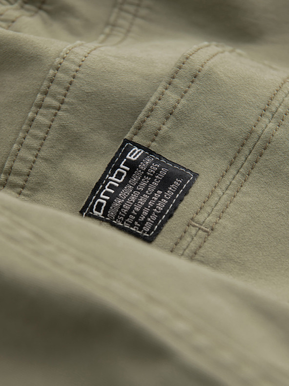 Ombre Clothing Kaki moške tovorne jogger hlače Ombre Clothing