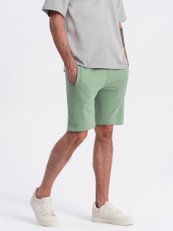 Ombre Clothing Zelene moške trenirke Ombre oblačila