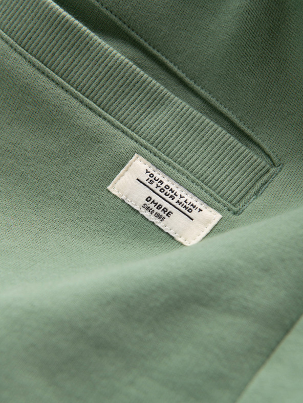 Ombre Clothing Zelene moške trenirke Ombre oblačila
