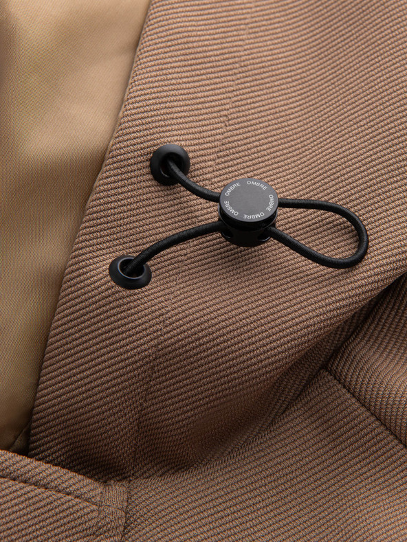 Ombre Clothing Rjava moška oblačila s kapuco Ombre