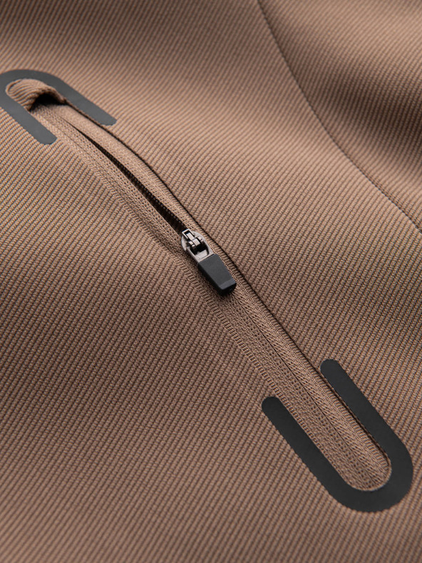 Ombre Clothing Rjava moška oblačila s kapuco Ombre