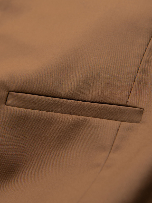 Ombre Clothing Rjav moški telovnik Ombre Clothing