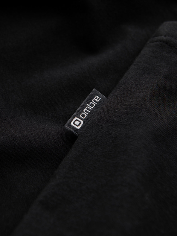 Ombre Clothing Črna moška majica Ombre Clothing