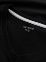 Ombre Clothing Črna moška majica z v-izrezom Ombre Clothing