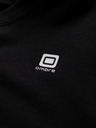 Ombre Clothing Črna moška majica z v-izrezom Ombre Clothing