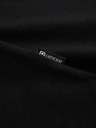 Ombre Clothing Črna moška majica z v-izrezom Ombre Clothing