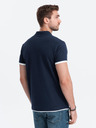 Ombre Clothing Temno modra moška polo majica Ombre Clothing