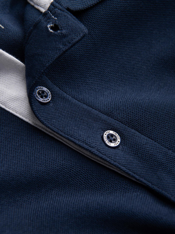 Ombre Clothing Temno modra moška polo majica Ombre Clothing