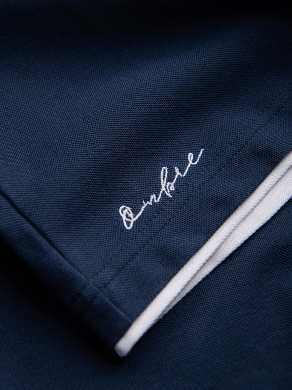 Ombre Clothing Temno modra moška polo majica Ombre Clothing