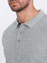 Ombre Clothing Siva moška polo majica Ombre Clothing