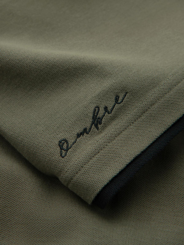 Ombre Clothing Zelena moška polo majica Ombre Clothing