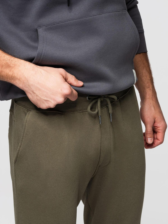 Ombre Clothing Temno zelene moške športne hlače Ombre oblačila