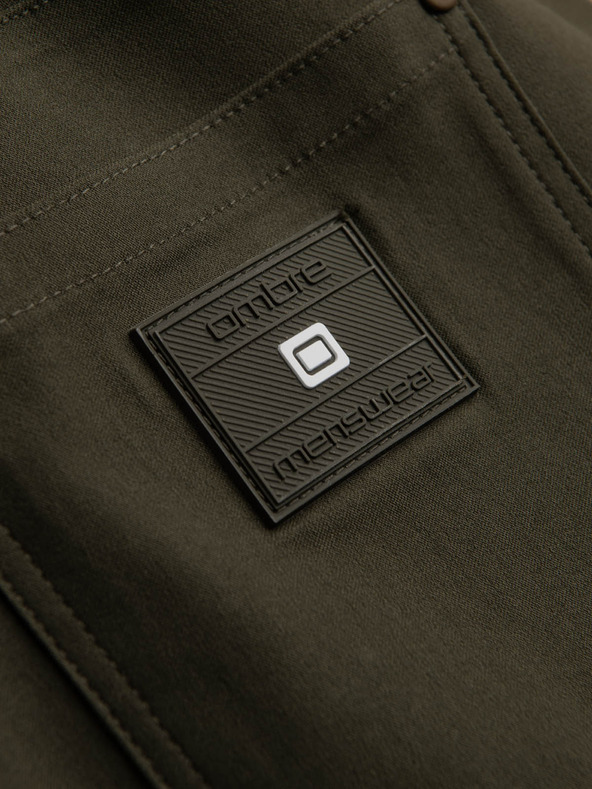 Ombre Clothing Temno zelene moške tovorne hlače Ombre Clothing