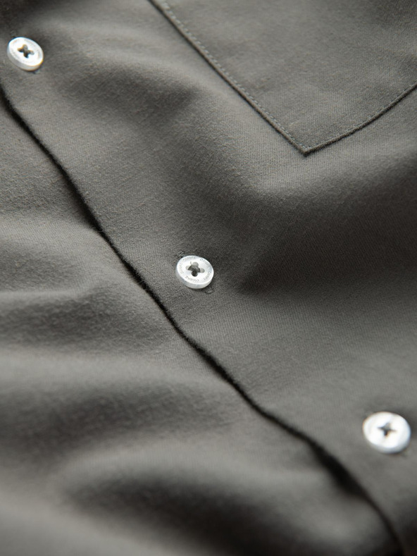 Ombre Clothing Kaki moška srajca Ombre Clothing