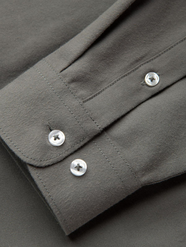 Ombre Clothing Kaki moška srajca Ombre Clothing