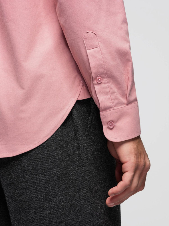 Ombre Clothing Roza moška srajca Ombre Clothing