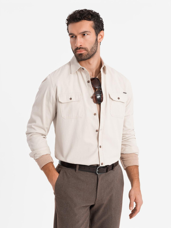 Ombre Clothing Kremna moška oblačila Ombre Clothing Zgornja majica