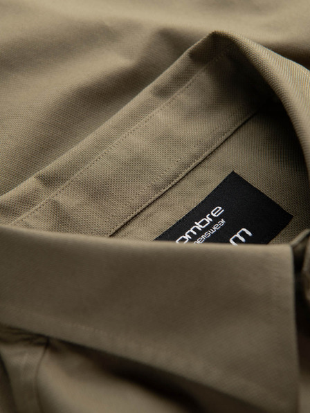 Ombre Clothing Zelena moška majica z oblačili Ombre Clothing