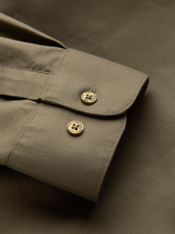 Ombre Clothing Zelena moška majica z oblačili Ombre Clothing