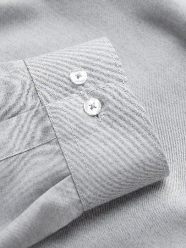 Ombre Clothing Svetlo siva moška srajca Ombre Clothing