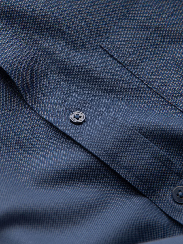 Ombre Clothing Temno modra moška srajca Ombre oblačila