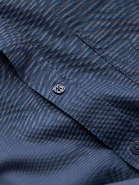 Ombre Clothing Temno modra moška srajca Ombre oblačila