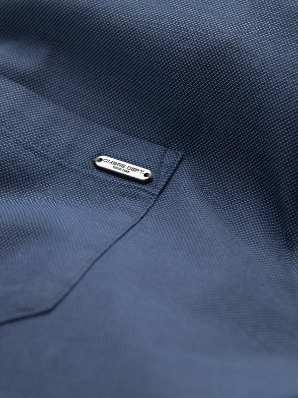 Ombre Clothing Temno modra moška srajca Ombre oblačila