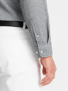 Ombre Clothing Svetlo siva moška srajca Ombre Clothing