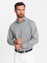 Ombre Clothing Svetlo siva moška srajca Ombre Clothing