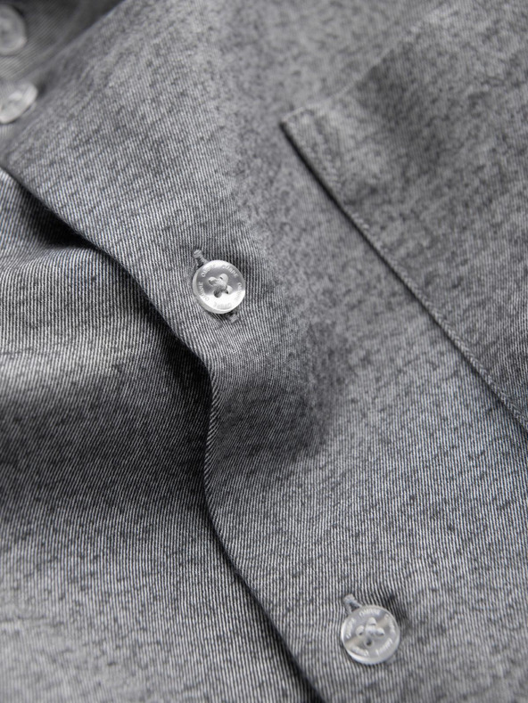 Ombre Clothing Svetlo siva moška srajca Ombre Clothing
