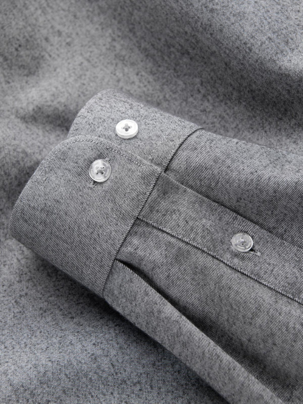 Ombre Clothing Svetlo siva moška srajca Ombre Clothing