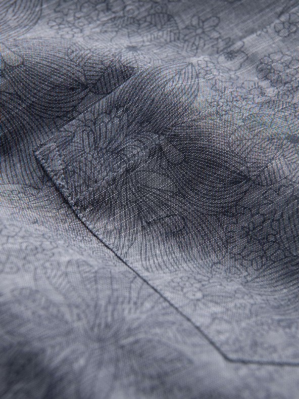 Ombre Clothing Siva moška srajca z vzorcem Ombre Clothing