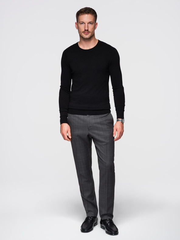 Ombre Clothing Črn moški pulover Ombre Clothing