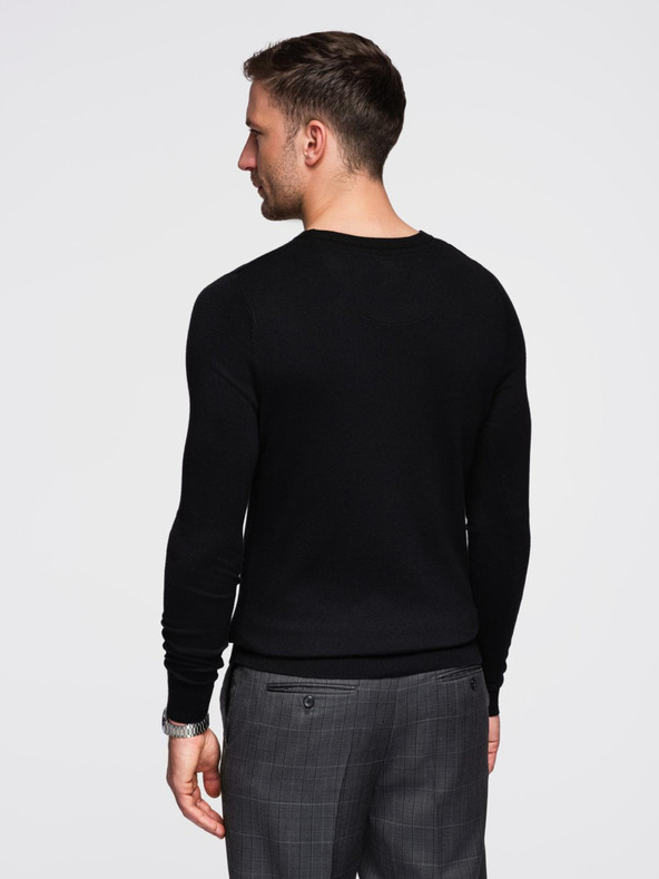 Ombre Clothing Črn moški pulover Ombre Clothing