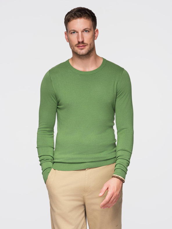 Ombre Clothing Zelena moška jopa Ombre oblačila