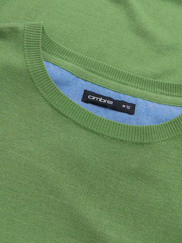 Ombre Clothing Zelena moška jopa Ombre oblačila
