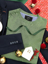 Ombre Clothing Zelena moška jopa Ombre oblačila