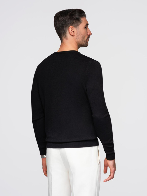 Ombre Clothing Črn moški pulover Ombre Clothing