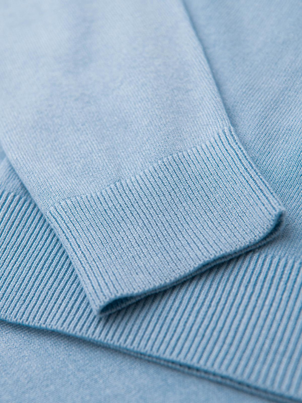 Ombre Clothing Svetlo modra moška oblačila Ombre pulover