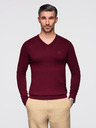 Ombre Clothing Moški bordo pulover Ombre Clothing